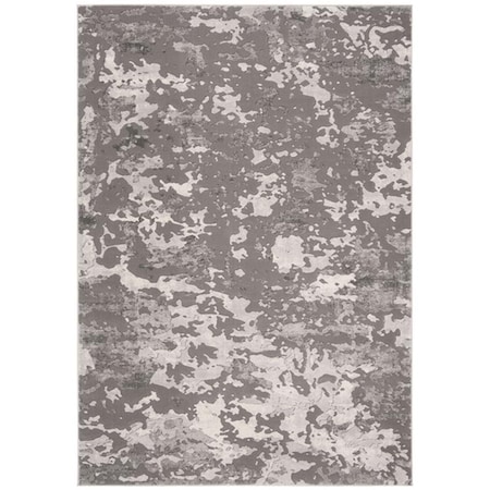Safavieh 4 x 6 ft. Lurex 184F Power Loomed Rectangle Area Rug Grey & Light Grey LUR184F-4